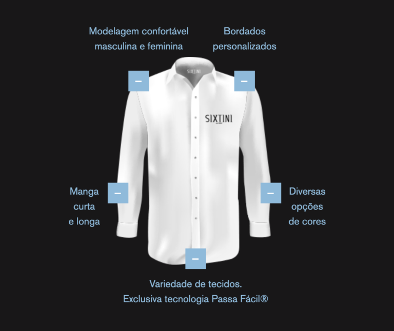 caracteristicas uniforme sixtini camisa social