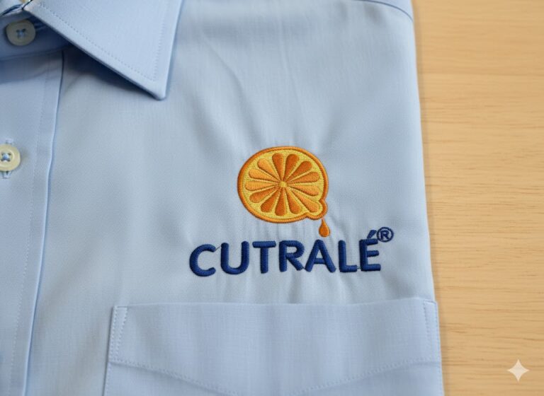 camisa zoom bordado cutrale social azul claro